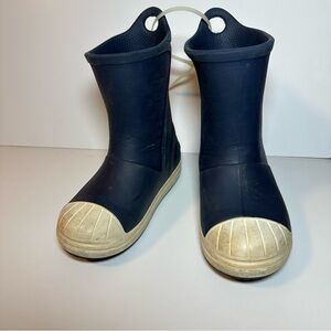Navy Blue Rubber Boots